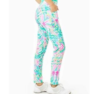 LILLY PULITZER Luxletic One In A Melon UPF 50+ Corso golf pants 00 NEW Preppy